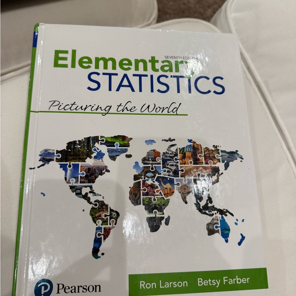 Pearson Elementary Statistics College Textbook - 7th Edition